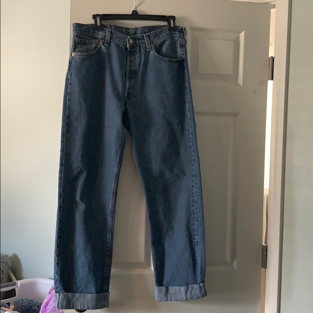 Levi 501 Jeans with original button fly.